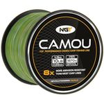 NGT 2 x Bulk Spools Carp & Coarse Fishing Line Camo Colour available in 8lb 10lb 12lb 15lb Breaking Strain (10lb / 4.5kg / 0.25mm - 1870m per spool)