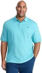 IZOD Men's Big and Tall Advantage Performance Short Sleeve Polo Shirt, Blue Vervain