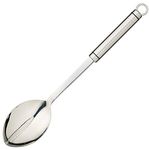 KitchenCraft KCPROPS Professional Cooking Spoon, Stainless Steel, 35 cm, Silver