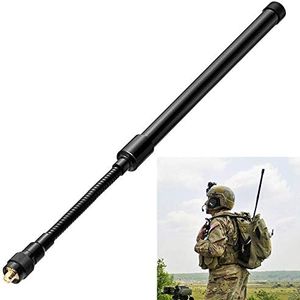 Bingfu Gooseneck CS Tactical Antenna Dual Band VHF UHF 136-174mhz 400-520mhz Ham Radio Antenna Compatible with Kenwood Baofeng UV-5R BF-F8HP UV-82 BF-888S UV-5X3 UV-9R Handheld Two Way Radio