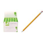 Q-Connect Glue Stick, 10 g, Pack of 25 & Amazon Basics Presharpened Wood Cased #2 HB Pencils, 30 Pack