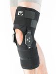 Neo G Hinged Knee Support, Adjusta Fit - Open Patella - Support For Arthritis, Joint Pain, Tendon, Ligament Strains, ACL, Injury Recovery - Adjustable Dials - Class 1 Medical Device - One Size - Black