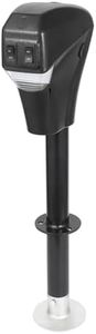 GarveeTech 3500 lbs Electric Power Tongue Jack, 12V Electric Trailer Jack with LED Light, 18" Vertical Range, 30 AMPS of Power for Lifting RV Trailer, Horse Trailer, Utility Trailer, Yacht Trailer ﻿
