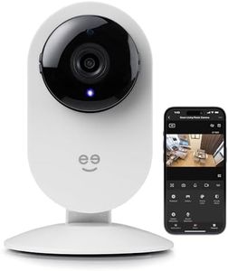 Geeni Glimpse Indoor Home Security Camera - 1080p Video Wireless WiFi, 2-Way Audio, Motion Alert Phone App, Compatible with Alexa, Google Home, White