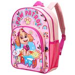 William Lamb Paw Patrol Girl Kids Childrens Premium Backpack School Rucksack Travel Bag with side mesh pocket and front zipped pocket, Multicolour, 36.7cm (height), 26cm (width), 13cm (depth) (02933)