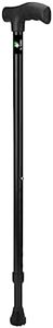 Dr. TORSO Black Edition Premium Walking Stick with Adjustible Height, Sturdy Steel body for Men/Women, Patients, Old People (Black)