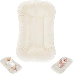 Huggynest Baby Lounger for Newborn, Portable Baby Nest for Infant 0-12 Months, Infant Floor Seats & Loungers for Home and Travel (White)