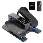 MOMODA Under Desk Elliptical Machine, 2 in 1 Electric Seated Pedal Exerciser with 12 Adjustable for Senior & Home & Office, Forward & Reverse, Manual & Auto