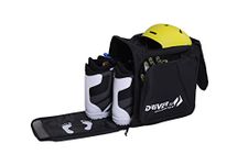 Driver13 Ski Boot Bag with Helmet Compartment and Backpack System Black