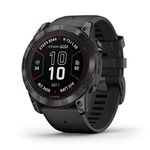 Garmin fēnix 7X Pro Sapphire Solar, Multisport GPS Smartwatch, Built-in Flashlight, Solar Charging Capability, Black