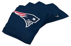 Wild Sports BB-XL4N-118-2 NFL New England Patriots Navy Authentic Cornhole Bean Bag Set (4 Pack) Blue 16 oz