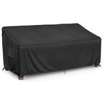 MR. COVER Patio Furniture Covers for 3 Seat Sofa, Outdoor Couch Covers Waterproof, Fits up to 88"W x 40"D x 35"H, Moisture-proof & UV Protection, Black