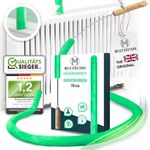 THE ORIGINAL Radiator Cleaner Brush 115cm I Flexible Scratch-Free Radiator Brush I Washable Radiator Cleaning Brush I Radiator Duster Brush Long Thin Fits 99% of Gridded & Non-Gridded Radiators -Green