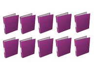 Q-Connect 2 Ring 25mm Paper Over Board Purple A4 Binder (10 Pack) KF01475