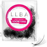 LLBA Promade Wispy Lash Extensions 9D 0.05, 100% Handmade Eyelashes Volume Fans, C Cc D Curls, 9-17 Mm Length, Long-Lasting, Easy Application (C 14 mm) (Packaging May Vary)