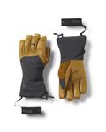 Rab Men's Guide GTX Gauntlets - Waterproof Breathable Gore-Tex Insulated Gloves for Skiing & Mountaineering - Black/Tan - Medium