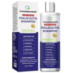 Folliculitis & Seborrheic Dermatitis Shampoo – Anti-Dandruff, Psoriasis & Itchy Scalp Treatment – Soothes Redness, Flaking & Irritation