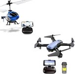 Cheerwing U12S Mini RC Helicopter with Camera &U89S Drone with 1080P Camera for Kids and Adults