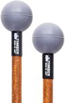 Percussion Mallet Pair, Mallets for Keyboard Music and Tongue Drum, Hard Rubber Heads –– MADE IN U.S.A. –– Stained Solid Birch Handles