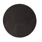 Round Non-Stick BBQ Mats Grill Mats, Reusable Baking Mats-Work on Gas Charcoal Electric Grill, Heavy Duty Teflon Barbecue Accessory, 15.8in Black