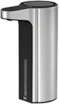 EKO Aroma Automatic Soap Dispenser - Motion Sensor, USB Rechargeable, No-drip Valve, Refillable, Transparent Window to Monitor Liquid Soap Levels, 250ml (Steel Grey)