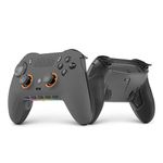 SCUF ENVISION PRO Wireless V2 (2025) PC Only Gaming Controller – Anti-Drift Thumbsticks – Five Remappable G-Keys – Remappable Back Paddles – Instant Triggers – Steel Gray