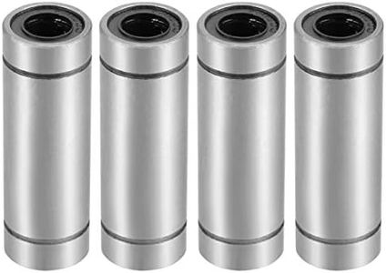 uxcell® LM8UU Extra Long Linear Ball Bearings, 8mm Bore Dia, 15mm OD, 45mm Length (Pack of 4)