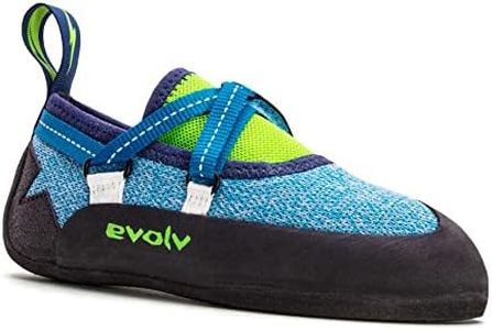 EVOLV Venga Climbing Shoe - Kid's Blue/Neon Lime 4