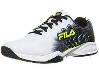 Fila Men's Volley Zone Sneaker, Wht/Blk/Sfty, 13