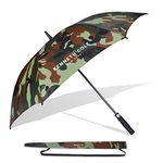 KENNETH COLE New York – Umbrella 23.5" Men/Women UV Protection Monsoon/Rainy & Sun Umbrella with Travel Sleeve/Cover (Camouflage)