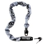 Kryptonite Keeper Integrated Chain Bicycle Lock, 32-Inch, Grey