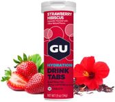 GU Energy Hydration Electrolyte Drink Tablets, Enhanced Endurance Sports Drink for Running, Cycling, Triathlon, 4-Count(48 Servings), Strawberry Hibiscus