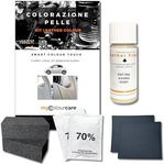 Colourcare24 Steering Wheel Touch-Up Paint Kit White/Ivory Faux Leather, Leatherette Restores Steering Wheel Colour Satin Matt Ivory Beige Shade, DIY, Easy to apply Alternative to Steering Wheel Cover
