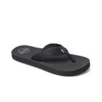 Reef Men's Smoothy Flip Flops, Black, 10 UK (44 EU)