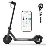 Doulve A6 Electric Scooter, Electric Scooter Adults with Light System, 350W Motor, Max 21 Miles Range, Top 19Mph Speed, 8.5" Solid Tires, Portable Folding Commuting with Dual Braking System Grey