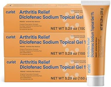 Curist Diclofenac Arthritis Cream Gel 1% (3 Tubes of 150g)- Stop Pain in Wrists, Feet, Elbows, & Ankles. Hand Arthritis Pain Relief & Knee Arthritis Pain Relief (3 Pack, 5.29 oz ea.)