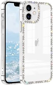 VAOXTY Compatible with iPhone 11 Clear Case Bling Diamond Rhinestone Cute for Girls Women Girly Case Glitter Shiny Sparkle Bumper Design Soft Silicone Luxury Fashion Protective 3D Phone Case