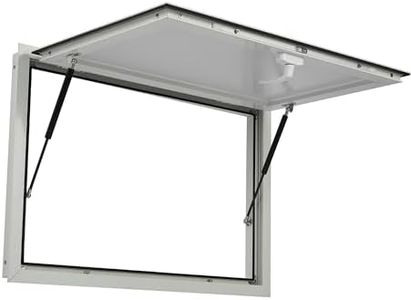 48x36 Inches Concession Window for Food Truck, Aluminum Alloy Serving Window, Concession Awning Door Up to 85 Degrees, Perfect for BBQ Trailer, Mobile Catering, Glass Not Included