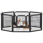 costoffs Foldable Heavy Duty Dog Whelping Pen Outdoor/Indoor for Yard/RV/Camping Suitable for Puppy/Cat/Rabbit/Pig/Small Medium Animals (63 cm H, 8 Panels)