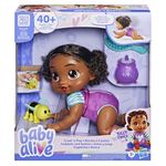 Baby Alive Crawl 'n Play Tilly Tinker Electronic Crawling Baby Doll Set, Black Hair, Kids Toys for Girls & Boys 3 Years & Up, 10.75 Inches/27 cm