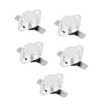 5Pcs KSD301 250V 15A Normally Closed Temperature Control Switches for Electric Boiling Water Bottles,Coffee Pots,Warm Water Bags,Water Dispensers(120 ℃)