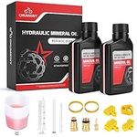 CHUMXINY Brake Bleed Kit for SHIMANO Hydraulic Brakes, Including 300ML Mineral Oil Brake Fluid, Clear Funnel and Instruction Manual.