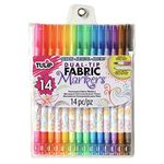 Tulip Permanent Nontoxic Fabric Markers, 14 Pack