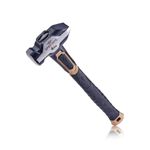 Spec Ops Tools Blacksmith Hammer, 4 lb Sledgehammer with Bi-Material Shock Absorbing & Vibration Dampening Handle, 3% Donated to Veterans, Black/Tan