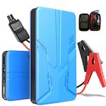 YiYLunneo 30000mAh 12V UltraSafe Portable Lithium Car Jump Starter (up to 6.0L Gas and 3.0L Diesel), Battery Booster Power Pack, Emergency (Blue) (BLY-JGL)