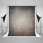 5ft(W) x7ft(H) Gray Canvas Portrait Photo Backdrop Muslin Studio Abstract Grunge Background Old Paper Photo Studio Booth Props for Photography Seamless Free Wrinkles