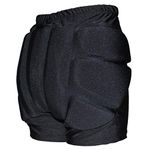 CRS Cross Padded Figure Skating Shorts – Ladies Crash Butt Pads for Hips Tailbone & Butt (Black 9 Pads, Ladies X-Small/Small)