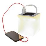 LuminAID PackLite Firefly 2-in-1 Solar Camping Lantern & Phone Charger - Inflatable LED Lamp for Camping, & Hiking - Emergency Light for Power Outages, Hurricane, Survival Kits - As Seen on Shark Tank