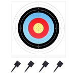 WTTUOAM 50 Pcs Archery Targets Paper, Bullseye Paper Shooting Targets for Range 16x16 inch 10 Ring Bow and Arrow Targets for Backyard Targets Paper for Practice Shooting