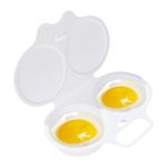 Poacher Microwave - Eggs Round Poached Eggs, Egg Boiler Poacher Cooker | Egg Steamer Poached with Two 2 Eggs Capacity, Mold Eggs Poacher Cup for Kitchen Gadget, Souffle Dishes, 5x1.9in